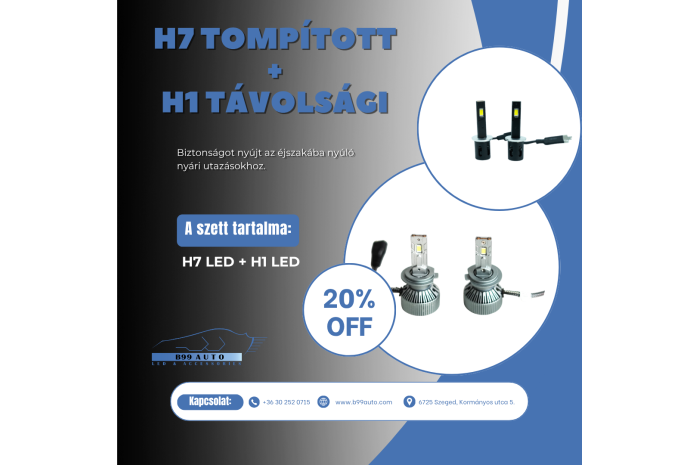 H7+H1 Tompított + Távolsági csomagajánlat